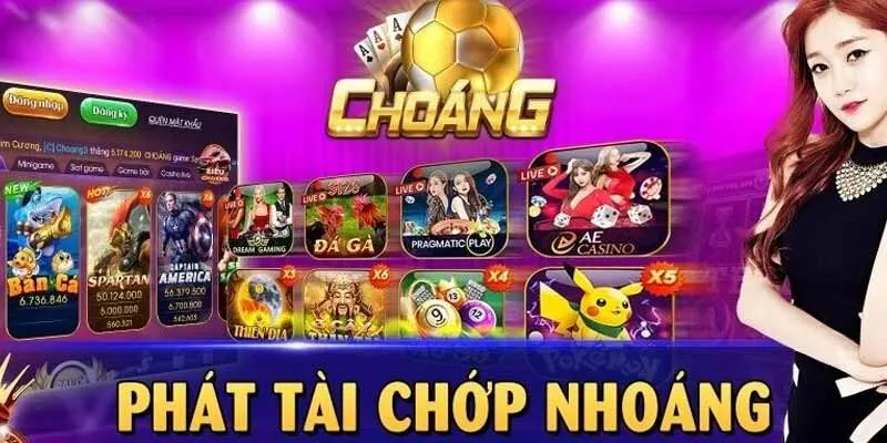 ChoangClub cung cấp một loạt các trò chơi hấp dẫn, từ tài xỉu cho đến baccarat